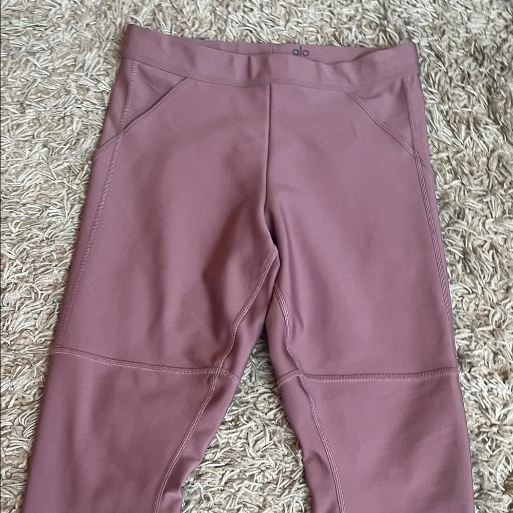 ALO 4 Point Utility Yoga Women Woodrose Leggings - Size Large